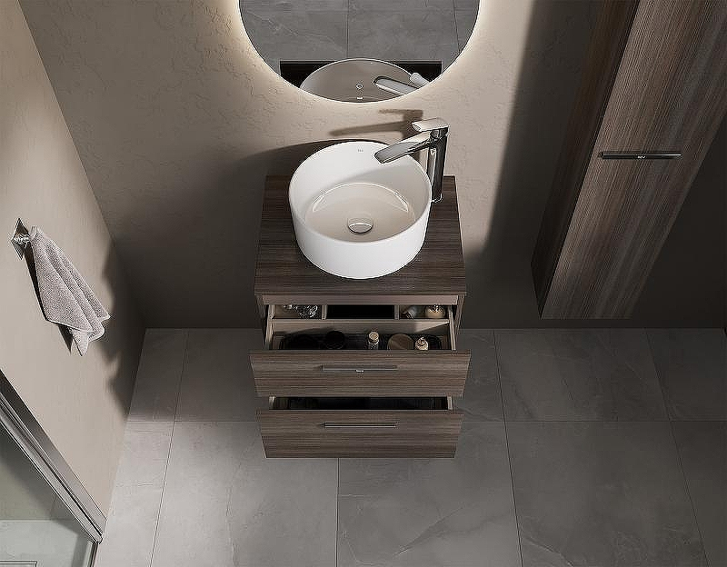 Тумба под раковину Roca Victoria 60 A857468402 подвесная Городской дуб, купить, цена, заказать, магазин, доставка, скидка, промокод, купить, цена, заказать, магазин, доставка, скидка, промокод