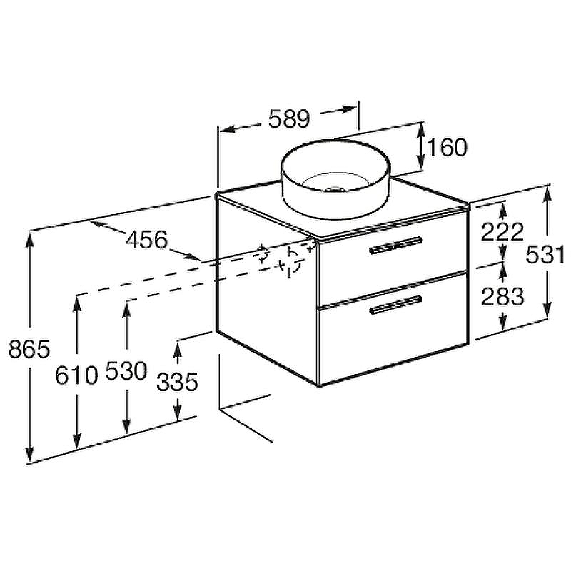 Тумба под раковину Roca Victoria 60 A857468402 подвесная Городской дуб, купить, цена, заказать, магазин, доставка, скидка, промокод, купить, цена, заказать, магазин, доставка, скидка, промокод