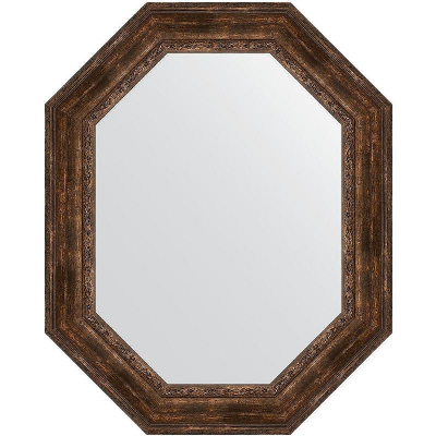 Зеркало Evoform Polygon 102х82 BY 7272 в багетной раме - Состаренное дерево с орнаментом 120