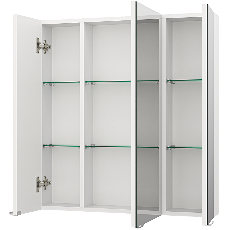 Зеркальный шкаф Misty Аура 75 Э-Аур02075-01 Белый, купить, цена, заказать, магазин, доставка, скидка, промокод, купить, цена, заказать, магазин, доставка, скидка, промокод