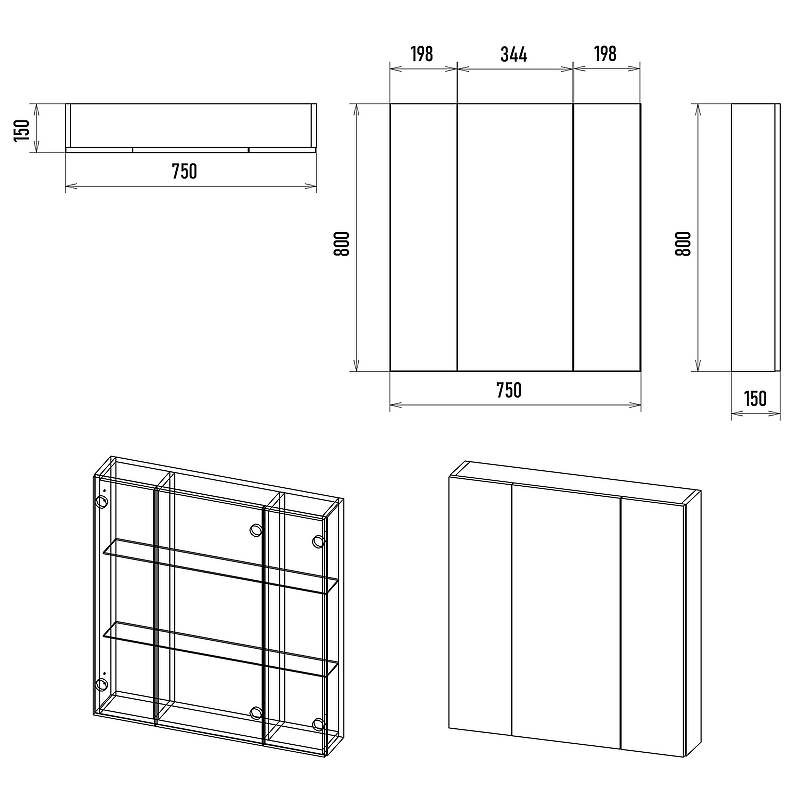 Зеркальный шкаф Misty Аура 75 Э-Аур02075-01 Белый, купить, цена, заказать, магазин, доставка, скидка, промокод, купить, цена, заказать, магазин, доставка, скидка, промокод