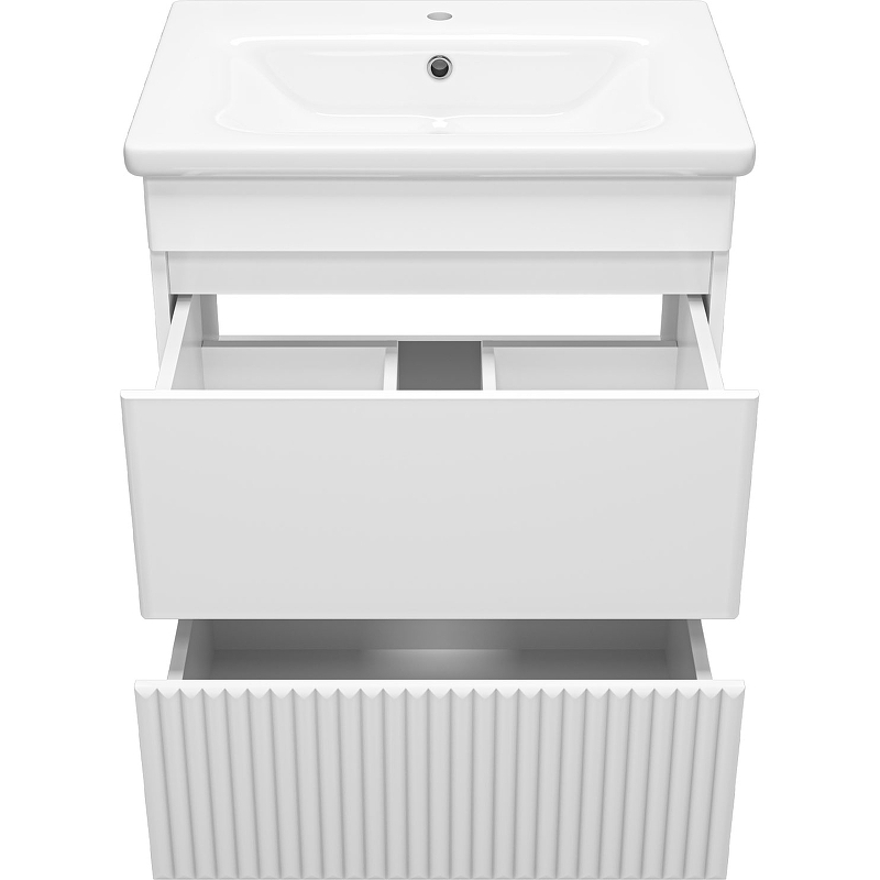 Тумба с раковиной Misty Мира 65 УТ000022681 Белая матовая, купить, цена, заказать, магазин, доставка, скидка, промокод, купить, цена, заказать, магазин, доставка, скидка, промокод