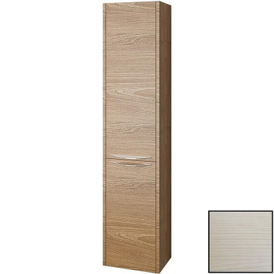 Шкаф пенал SanVit Мэри 30 pmery с фактурой под дерево с бельевой корзиной подвесной Лиственница