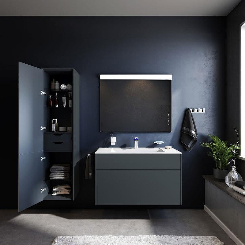 Шкаф пенал AM.PM Inspire V2.0 40 M50ACHX0406GM Графит матовый, купить, цена, заказать, магазин, доставка, скидка, промокод, купить, цена, заказать, магазин, доставка, скидка, промокод