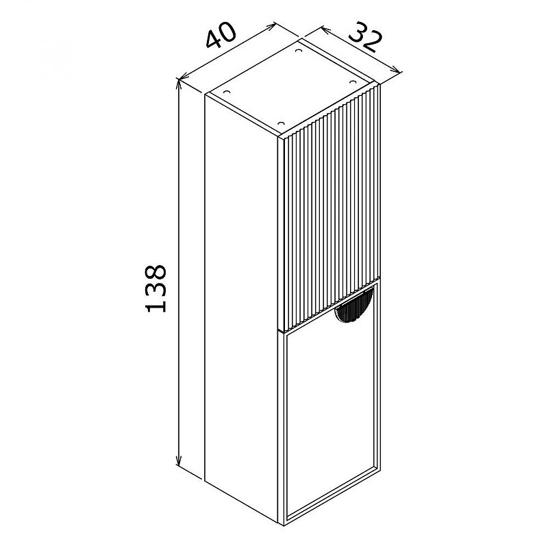 Шкаф пенал Orka Molino 40 3006298 подвесной, купить, цена, заказать, магазин, доставка, скидка, промокод, купить, цена, заказать, магазин, доставка, скидка, промокод