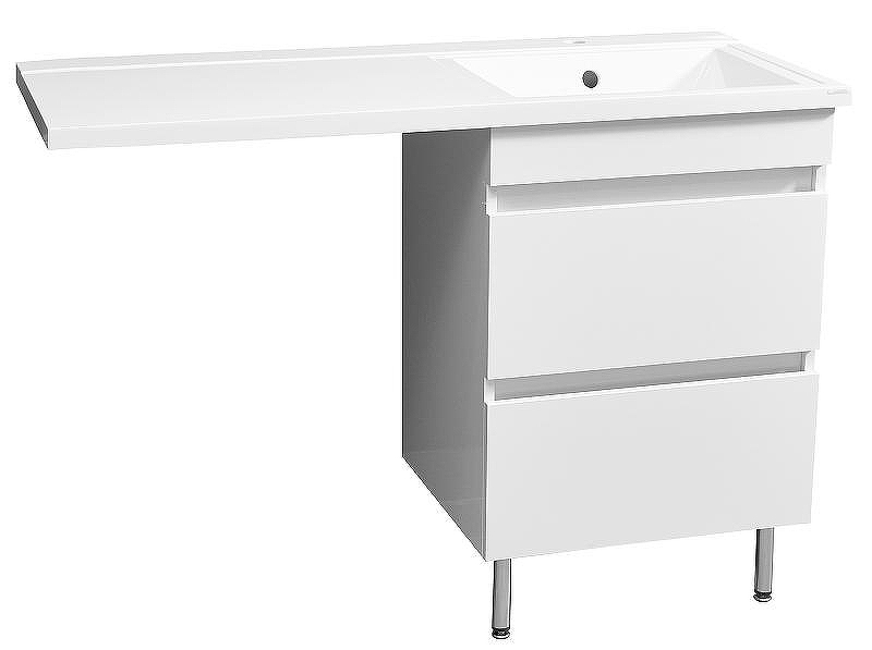 Тумба под раковину Stella Polar Мадлен 120 SP-00000406 Белая, купить, цена, заказать, магазин, доставка, скидка, промокод, купить, цена, заказать, магазин, доставка, скидка, промокод