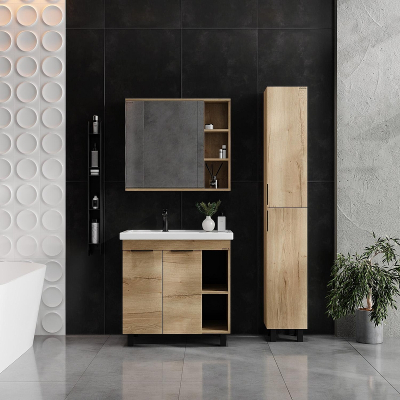 Тумба под раковину Onika Легран 80 108063 цвет Дуб галифакс