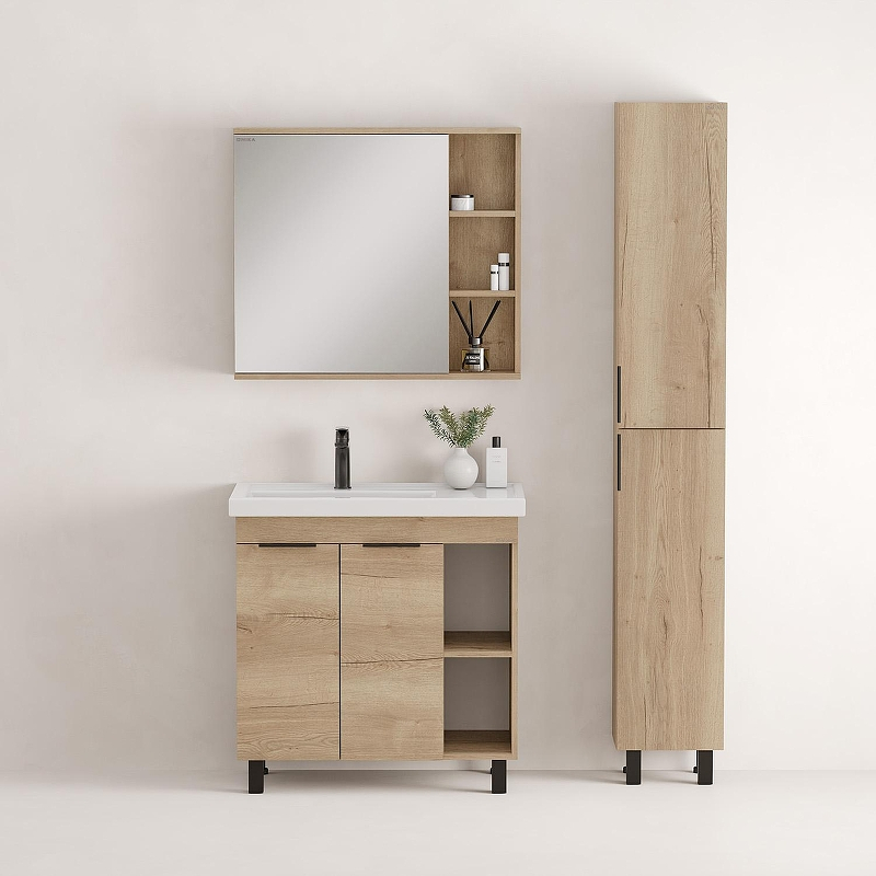 Тумба под раковину Onika Легран 80 108063 цвет Дуб галифакс, купить, цена, заказать, магазин, доставка, скидка, промокод, купить, цена, заказать, магазин, доставка, скидка, промокод