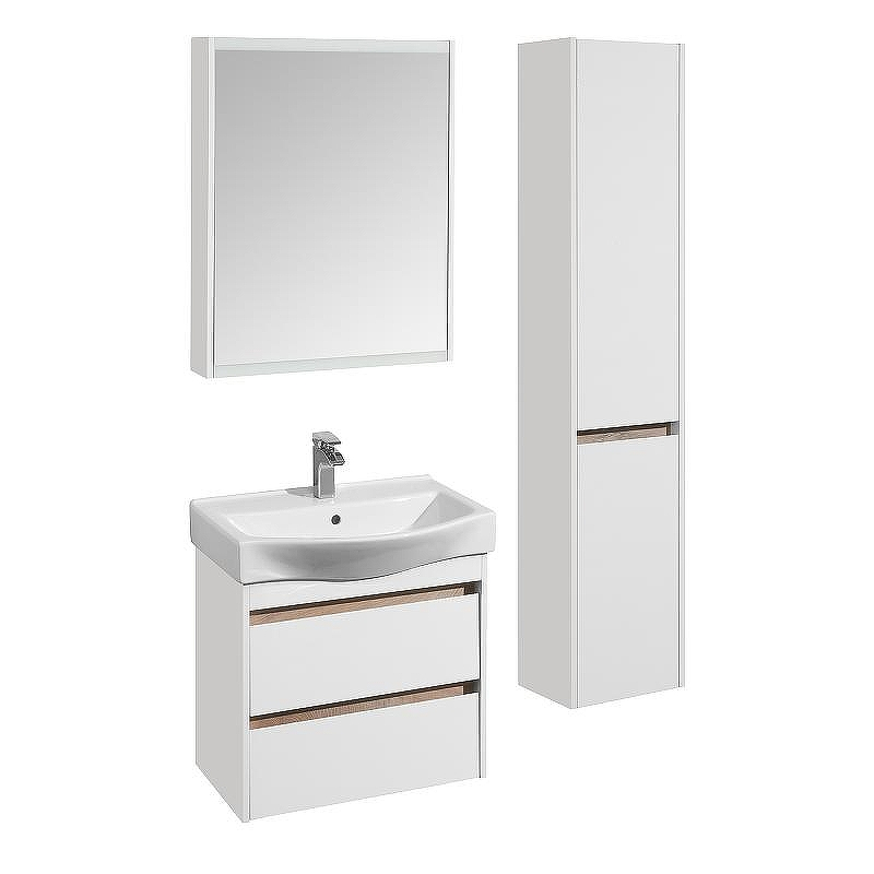 Тумба под раковину Aquaton Нортон 65 1A248801NT010 подвесная Белая глянцевая, купить, цена, заказать, магазин, доставка, скидка, промокод, купить, цена, заказать, магазин, доставка, скидка, промокод