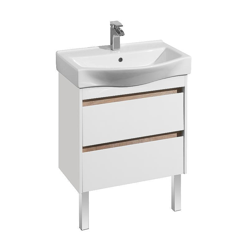 Тумба под раковину Aquaton Нортон 65 1A248801NT010 подвесная Белая глянцевая, купить, цена, заказать, магазин, доставка, скидка, промокод, купить, цена, заказать, магазин, доставка, скидка, промокод