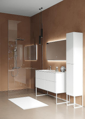 Шкаф пенал SanVit Лира 30 plira в цвете Ral подвесной Белый глянец