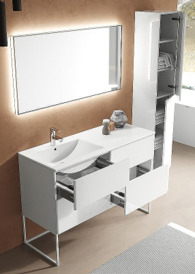 Шкаф пенал SanVit Лира 30 plira в цвете Ral подвесной Белый глянец