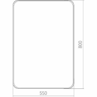 Зеркало Creto Terra notte 55 17-550800TN Черное