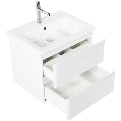 Тумба под раковину BelBagno 60 ALBANO-CER-600-2C-SO-BL подвесная Bianco Lucido