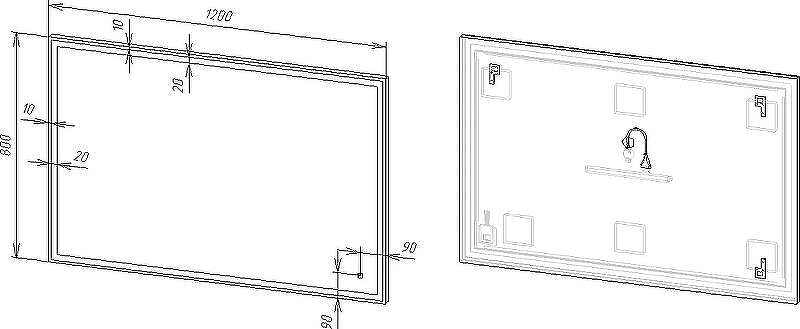 Зеркало DIWO Дмитров 120 ЗЛП119 с подсветкой с сенсорным выключателем, купить, цена, заказать, магазин, доставка, скидка, промокод, купить, цена, заказать, магазин, доставка, скидка, промокод