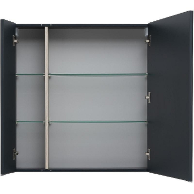 Зеркальный шкаф Aquanet Алвита New 80 277535 Антрацит