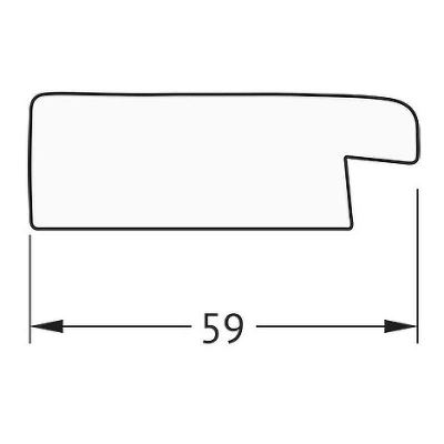 Зеркало Evoform Definite 134х74 BY 0752 в багетной раме - Травленое серебро 59