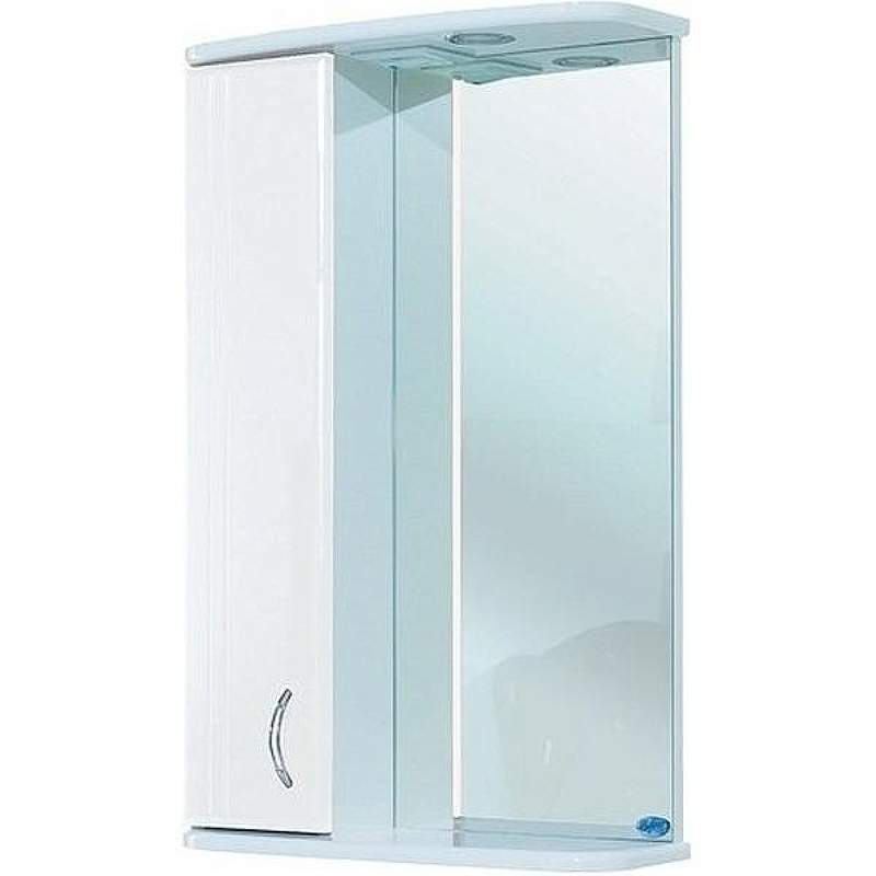 Зеркало со шкафом Bellezza Астра 60 4614909002018 с подсветкой L Белое, купить, цена, заказать, магазин, доставка, скидка, промокод, купить, цена, заказать, магазин, доставка, скидка, промокод