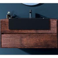 Тумба с раковиной Black&White Universe U903.1000-2 100 903U10002 подвесная Rose wood, купить, цена, заказать, магазин, доставка, скидка, промокод, купить, цена, заказать, магазин, доставка, скидка, промокод