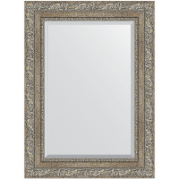 Зеркало Evoform Exclusive 75х55 BY 3383 с фацетом в багетной раме - Виньетка античное серебро 85, купить, цена, заказать, магазин, доставка, скидка, промокод, купить, цена, заказать, магазин, доставка, скидка, промокод