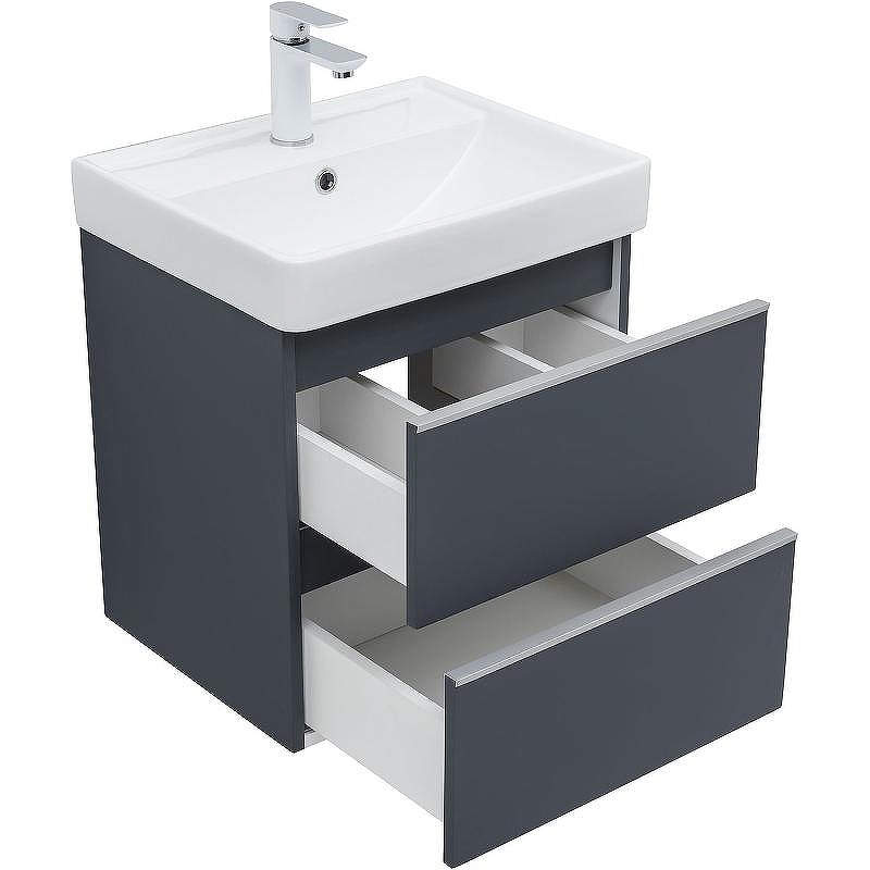 Тумба под раковину Aquanet Вега 50 329588 подвесная Маренго, купить, цена, заказать, магазин, доставка, скидка, промокод, купить, цена, заказать, магазин, доставка, скидка, промокод