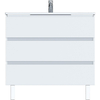 Тумба с раковиной SanVit Кубэ-3 70 kkube3070w Белая глянцевая, купить, цена, заказать, магазин, доставка, скидка, промокод, купить, цена, заказать, магазин, доставка, скидка, промокод