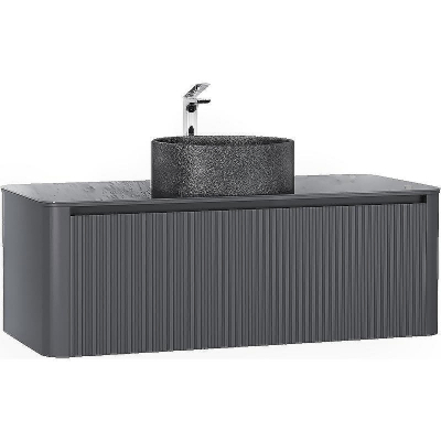 Тумба под раковину Jorno Lumino 120 Lum.01.120/P/A/JR подвесная Антрацит