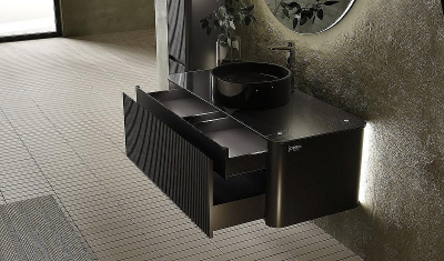 Тумба под раковину Jorno Lumino 120 Lum.01.120/P/A/JR подвесная Антрацит