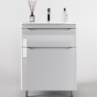 Тумба под раковину Style Line Марелла 60 Люкс Plus СС-00002396 Белый глянец антискрейтч, купить, цена, заказать, магазин, доставка, скидка, промокод, купить, цена, заказать, магазин, доставка, скидка, промокод