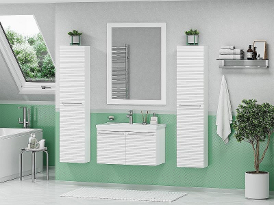 Шкаф пенал Brevita Catania 35 L CAT-05035-074Л подвесной Белый матовый