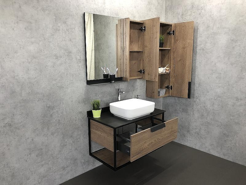 Тумба с раковиной Comforty Кельн 90 00004149965 подвесная Дуб темный, купить, цена, заказать, магазин, доставка, скидка, промокод, купить, цена, заказать, магазин, доставка, скидка, промокод