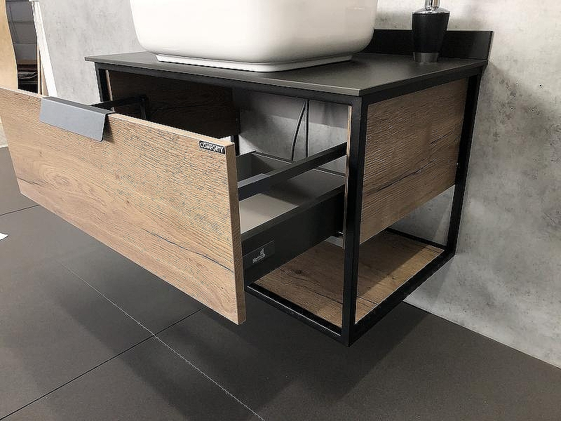 Тумба с раковиной Comforty Кельн 90 00004149965 подвесная Дуб темный, купить, цена, заказать, магазин, доставка, скидка, промокод, купить, цена, заказать, магазин, доставка, скидка, промокод