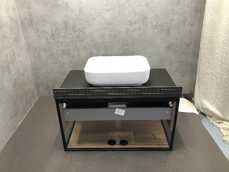 Тумба с раковиной Comforty Кельн 90 00004149965 подвесная Дуб темный, купить, цена, заказать, магазин, доставка, скидка, промокод, купить, цена, заказать, магазин, доставка, скидка, промокод