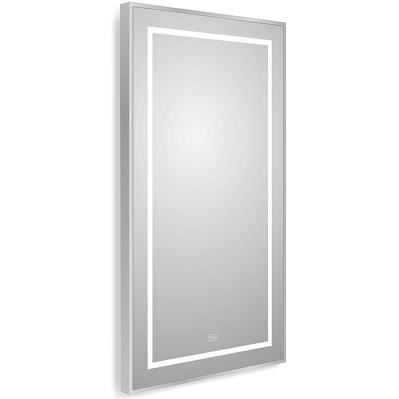 Зеркало BelBagno Kraft 50 SPC-KRAFT-500-900-LED-TCH-WARM с подсветкой Сатин с сенсорным выключателем и подогревом, купить, цена, заказать, магазин, доставка, скидка, промокод, купить, цена, заказать, магазин, доставка, скидка, промокод