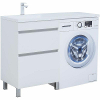 Тумба под раковину Aquanet Вега 120 329124 Белый глянец, купить, цена, заказать, магазин, доставка, скидка, промокод, купить, цена, заказать, магазин, доставка, скидка, промокод