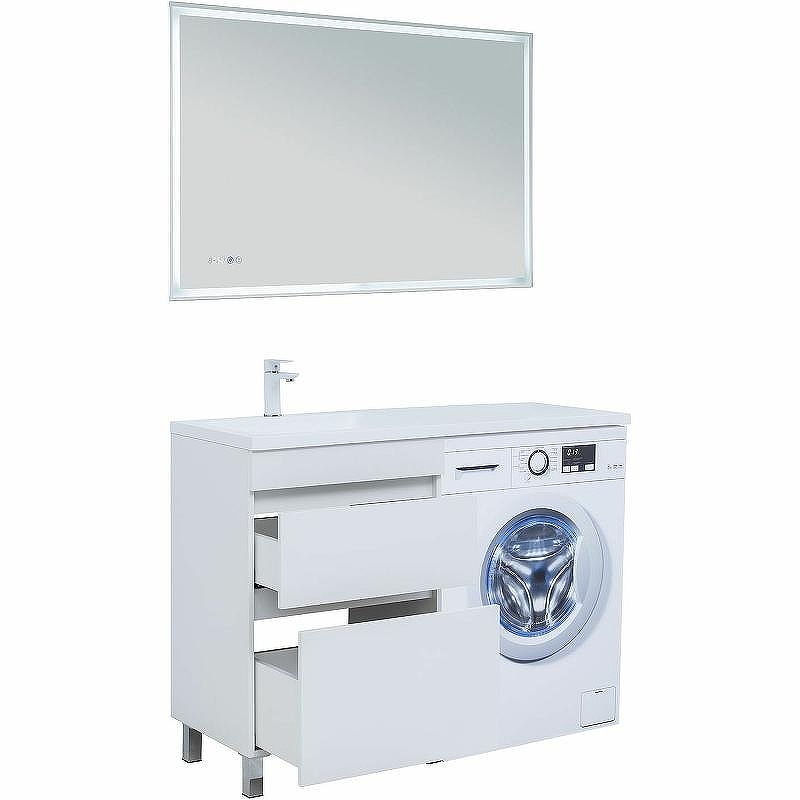 Тумба под раковину Aquanet Вега 120 329124 Белый глянец, купить, цена, заказать, магазин, доставка, скидка, промокод, купить, цена, заказать, магазин, доставка, скидка, промокод