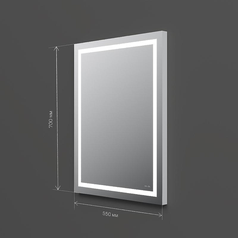 Зеркало AM.PM Gem 55 M91AMOX0551WG с подсветкой с механическим выключателем, купить, цена, заказать, магазин, доставка, скидка, промокод, купить, цена, заказать, магазин, доставка, скидка, промокод