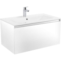 Тумба под раковину Art&Max Latina 80 AM-Latina-800-1C-SO-BM подвесная Белая матовая, купить, цена, заказать, магазин, доставка, скидка, промокод, купить, цена, заказать, магазин, доставка, скидка, промокод