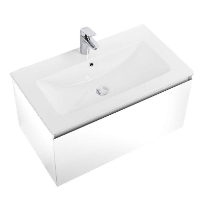 Тумба под раковину Art&Max Latina 80 AM-Latina-800-1C-SO-BM подвесная Белая матовая