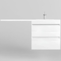 Тумба под раковину Style Line Даллас Леон 120 Люкс Plus СС-00002440 подвесная Белая, купить, цена, заказать, магазин, доставка, скидка, промокод, купить, цена, заказать, магазин, доставка, скидка, промокод