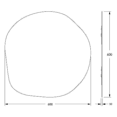 Зеркало Evoform Essence 60х60 BY 0327 с полированной кромкой