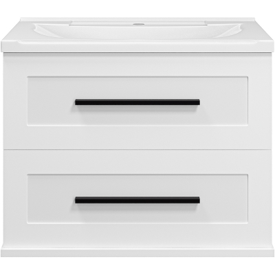 Тумба с раковиной Misty Модерн 70 УТ000024626 подвесная Белая матовая