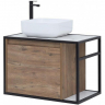 Тумба под раковину Aquanet Nova Lite Loft 75L 261658 подвесная Дуб рустикальный, купить, цена, заказать, магазин, доставка, скидка, промокод, купить, цена, заказать, магазин, доставка, скидка, промокод