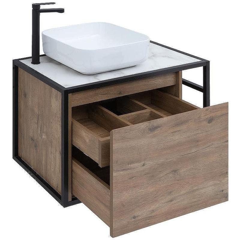 Тумба под раковину Aquanet Nova Lite Loft 75L 261658 подвесная Дуб рустикальный, купить, цена, заказать, магазин, доставка, скидка, промокод, купить, цена, заказать, магазин, доставка, скидка, промокод