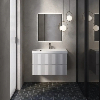 Тумба под раковину AQUAme S1 80 AQM900180WH подвесная цвет Белый глянцевый, купить, цена, заказать, магазин, доставка, скидка, промокод, купить, цена, заказать, магазин, доставка, скидка, промокод