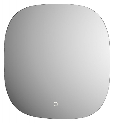 Зеркало Defesto Opti 50х50 DF 2858S с подсветкой 12W-3000K/Сенсорный выключатель/Теплый белый свет