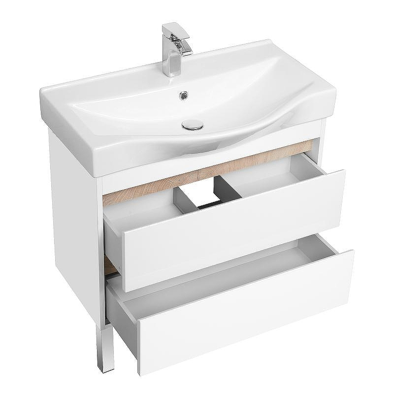 Тумба под раковину Aquaton Нортон 80 1A248901NT010 подвесная Белая глянцевая, купить, цена, заказать, магазин, доставка, скидка, промокод, купить, цена, заказать, магазин, доставка, скидка, промокод