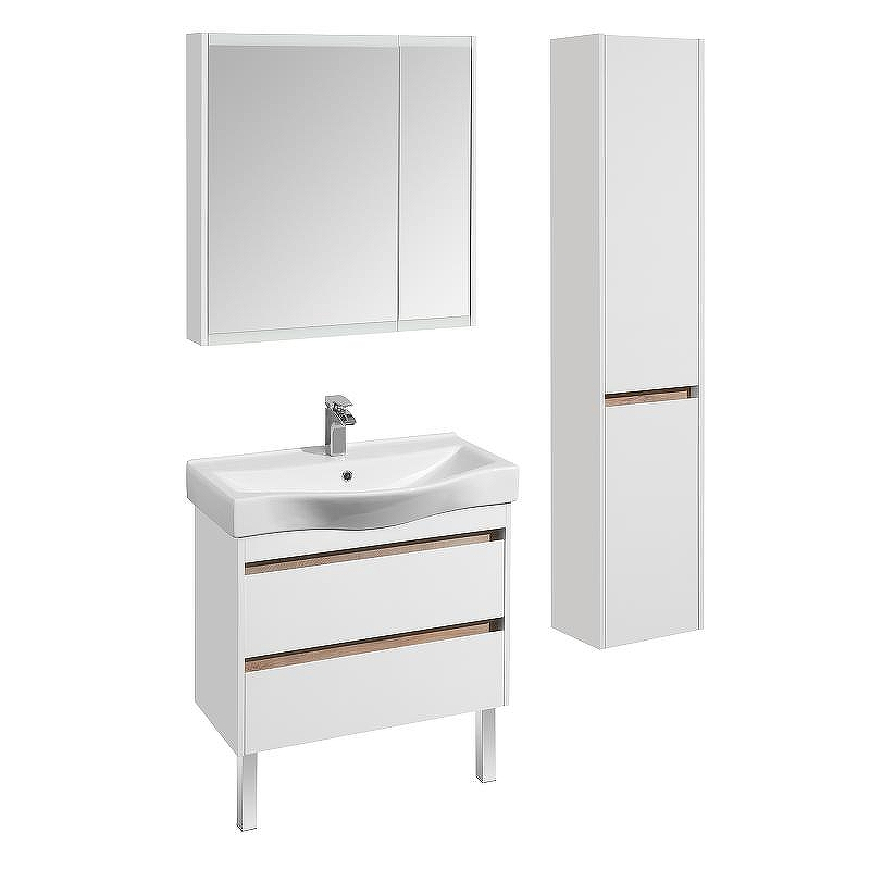 Тумба под раковину Aquaton Нортон 80 1A248901NT010 подвесная Белая глянцевая, купить, цена, заказать, магазин, доставка, скидка, промокод, купить, цена, заказать, магазин, доставка, скидка, промокод