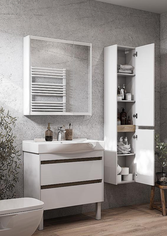 Тумба под раковину Aquaton Нортон 80 1A248901NT010 подвесная Белая глянцевая, купить, цена, заказать, магазин, доставка, скидка, промокод, купить, цена, заказать, магазин, доставка, скидка, промокод