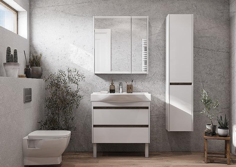 Тумба под раковину Aquaton Нортон 80 1A248901NT010 подвесная Белая глянцевая, купить, цена, заказать, магазин, доставка, скидка, промокод, купить, цена, заказать, магазин, доставка, скидка, промокод